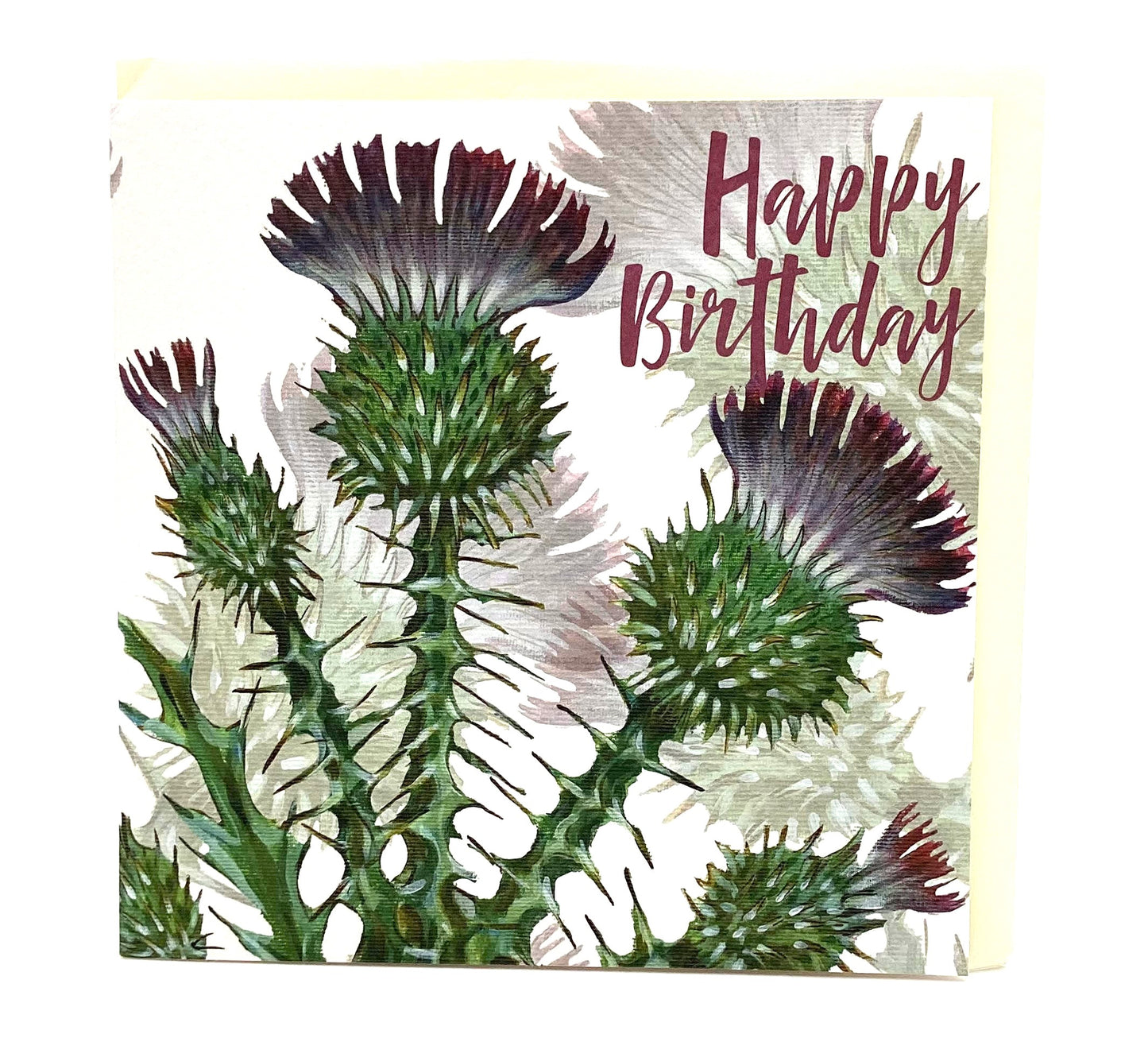 Greeting Card: Birthday Thistles