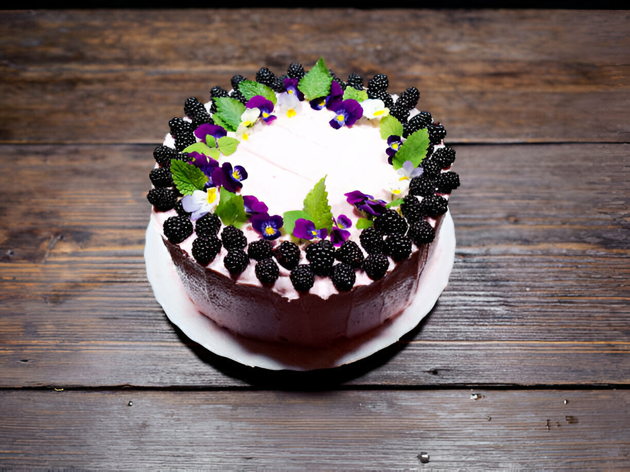 Blackberry Velvet Cake: An Elegant Tiered Cake with Cream Cheese Frosting
