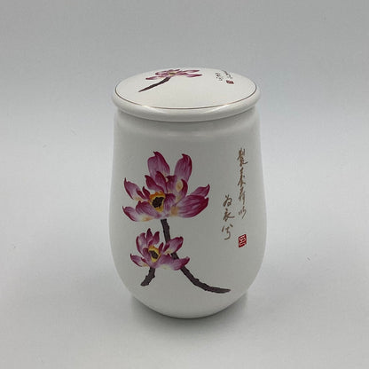 Ceramic Floral Tea Storage Container