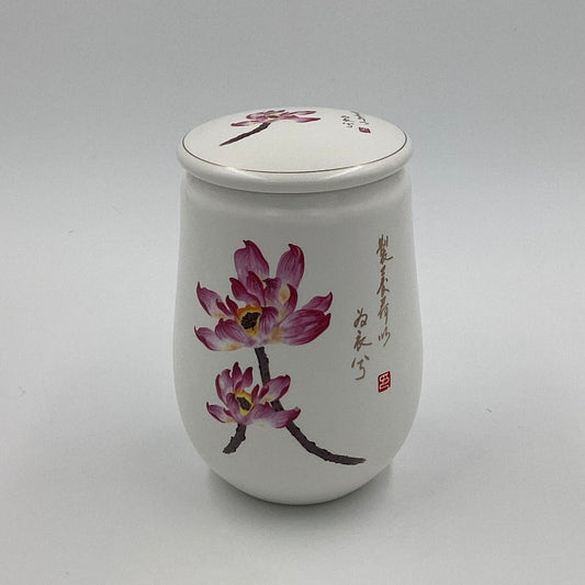 Ceramic Floral Tea Storage Container