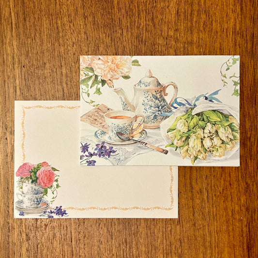 Greeting Card: Teatime Giftcard Holder