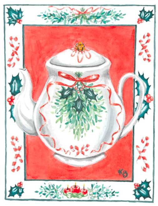 Tea-Filled Gift Card: Christmas