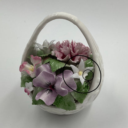 Porcelain Flower Basket