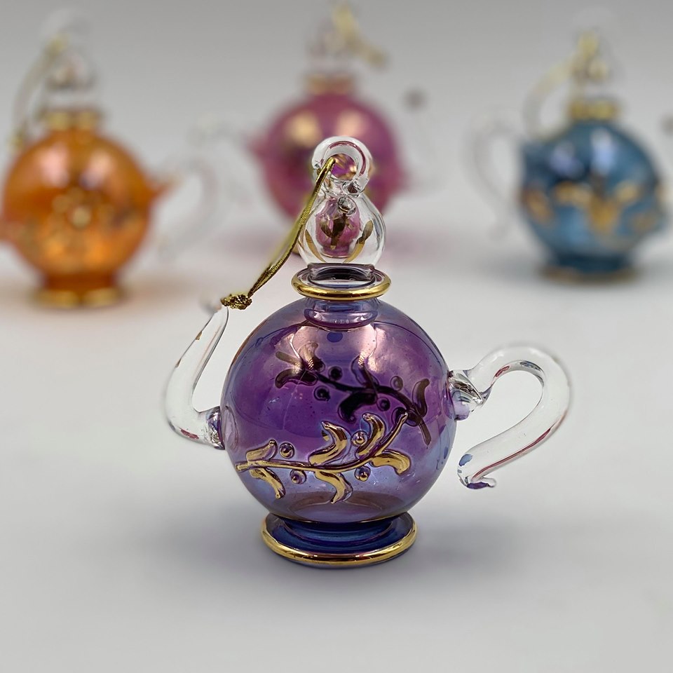 Glass Teapot Ornaments