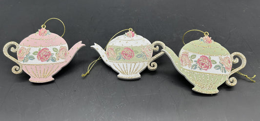 Ornaments: Wooden Tea Pot