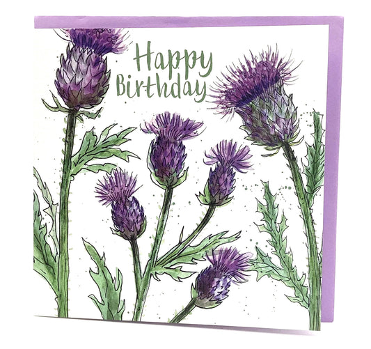 Greeting Card: Thistles II