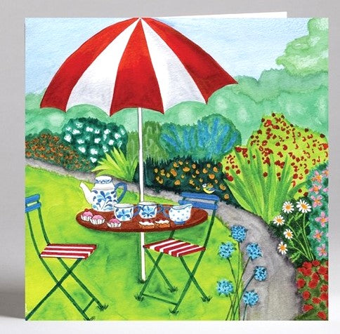 Greeting Card: Tea in the Garden