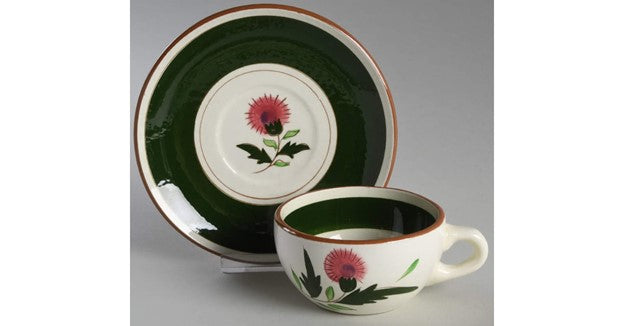 Vintage Stangl Thistle Cup & Saucer