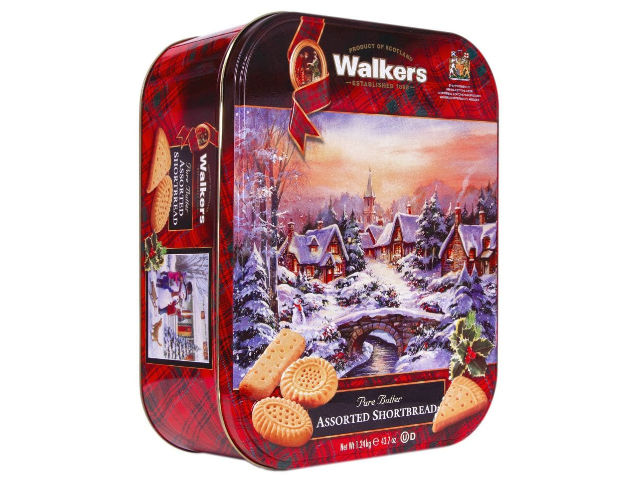 Deluxe Assorted Shortbread Holiday Tin