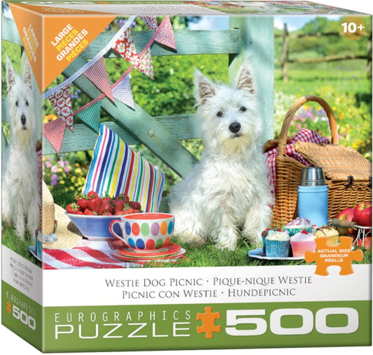 Puzzle - Westie Dog Picnic