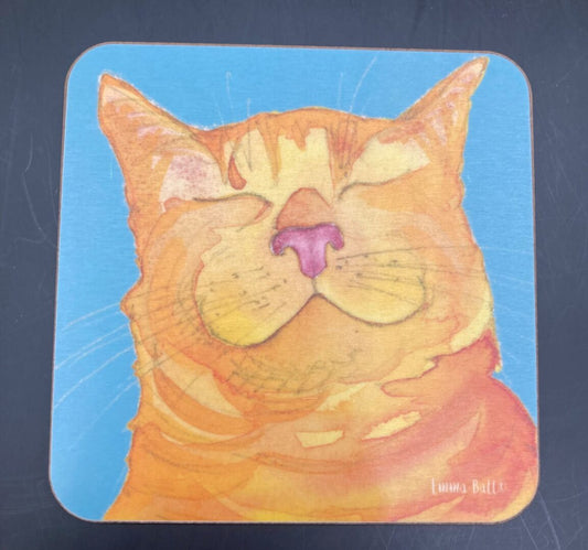 Coaster: Ginger Cat