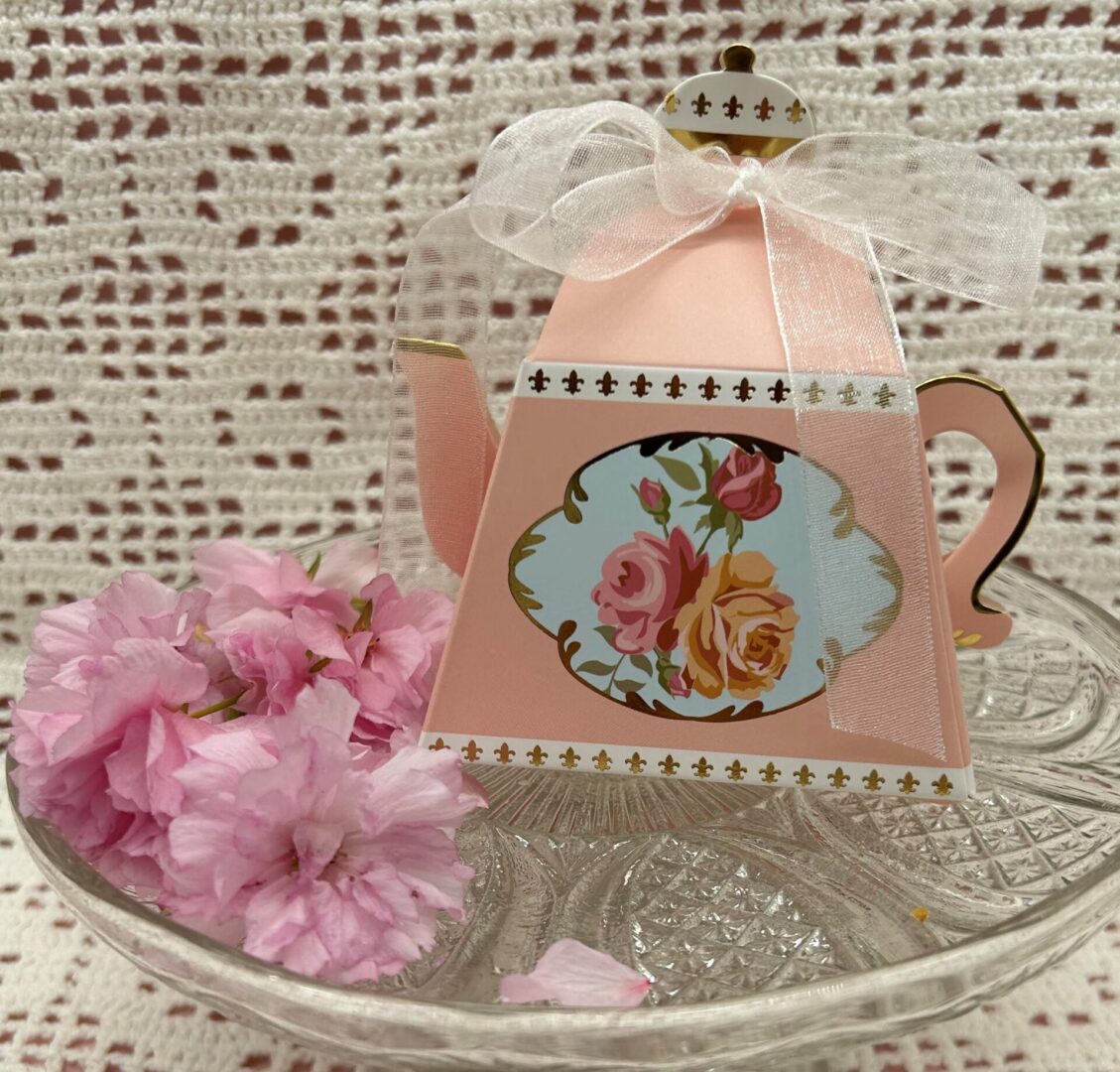 Pink Teapot Favor Boxes